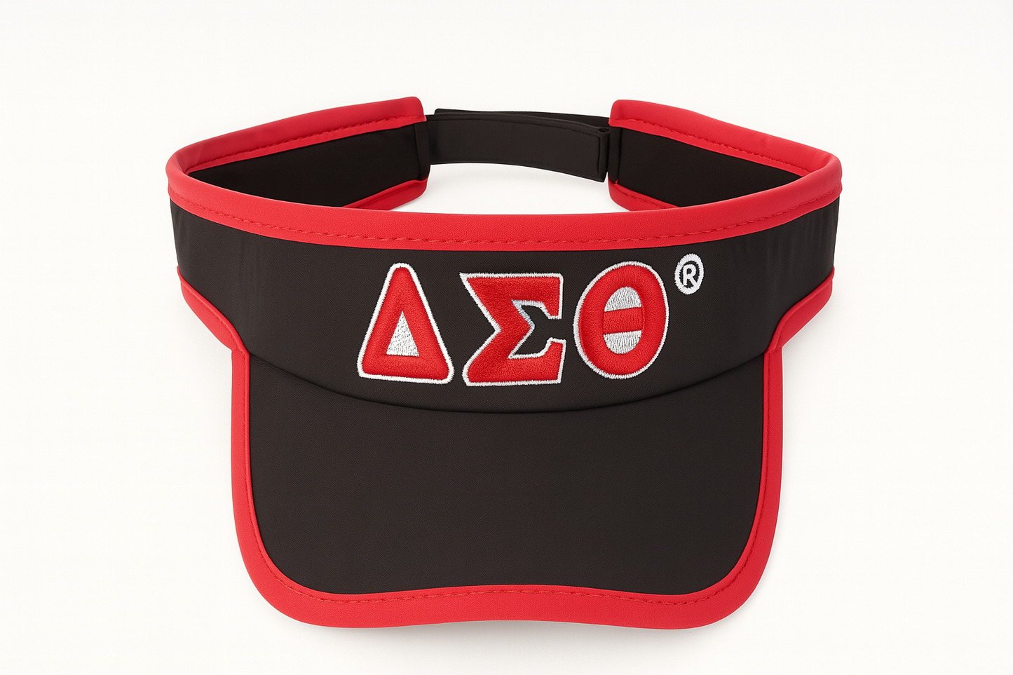 Black and Red Delta Sigma Theta Visor